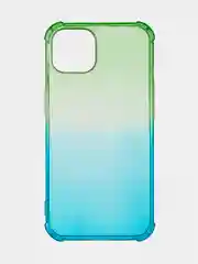 Зеленый противоударный чехол BROSCORP для Apple iPhone 13 силиконовый с усиленными углами