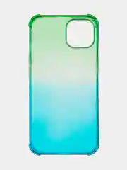 Зеленый противоударный чехол BROSCORP для Apple iPhone 13 силиконовый с усиленными углами