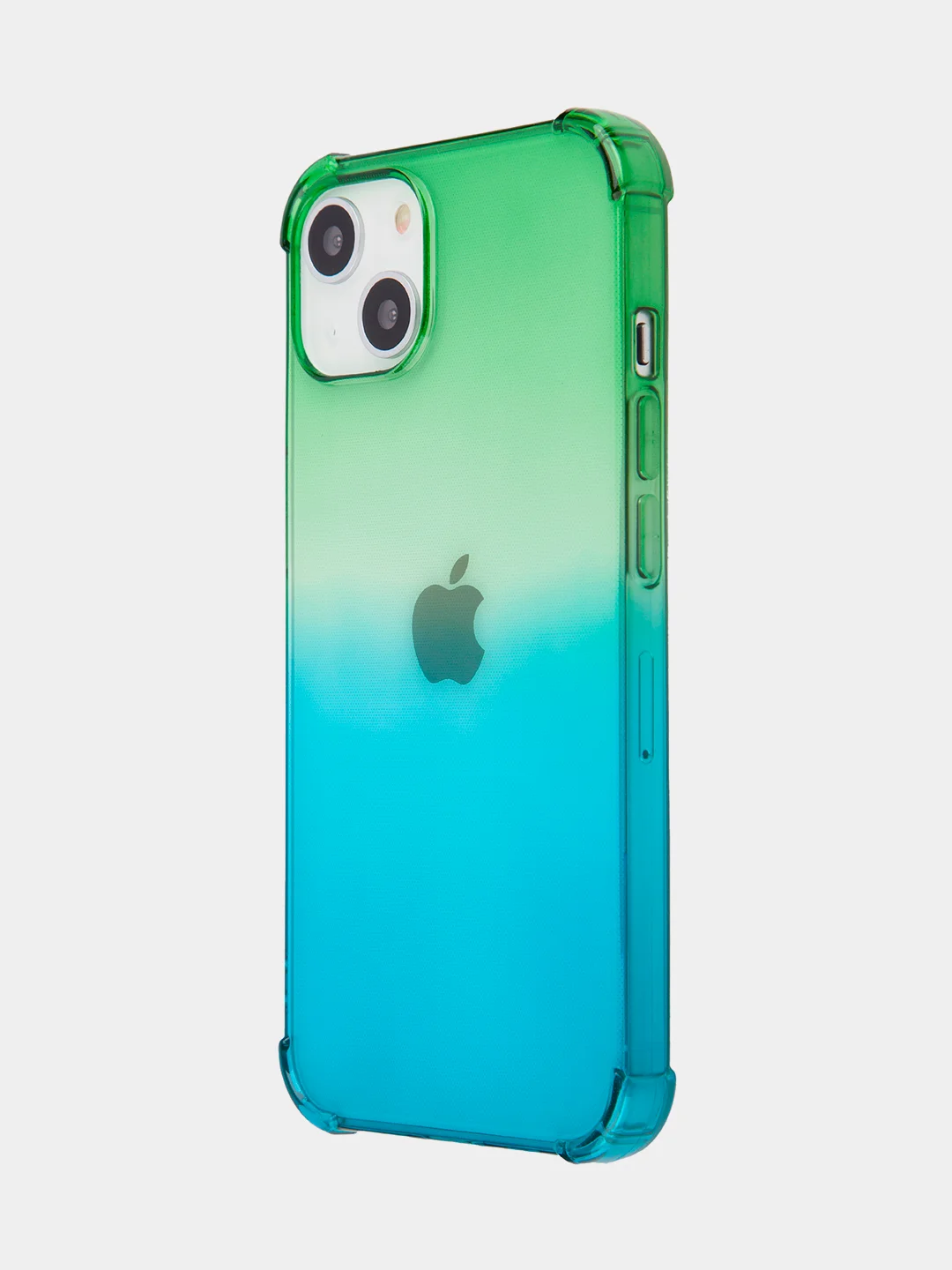 Зеленый противоударный чехол BROSCORP для Apple iPhone 13 силиконовый с усиленными углами