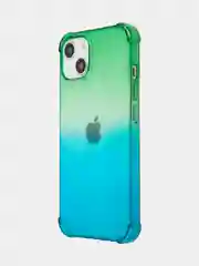 Зеленый противоударный чехол BROSCORP для Apple iPhone 13 силиконовый с усиленными углами