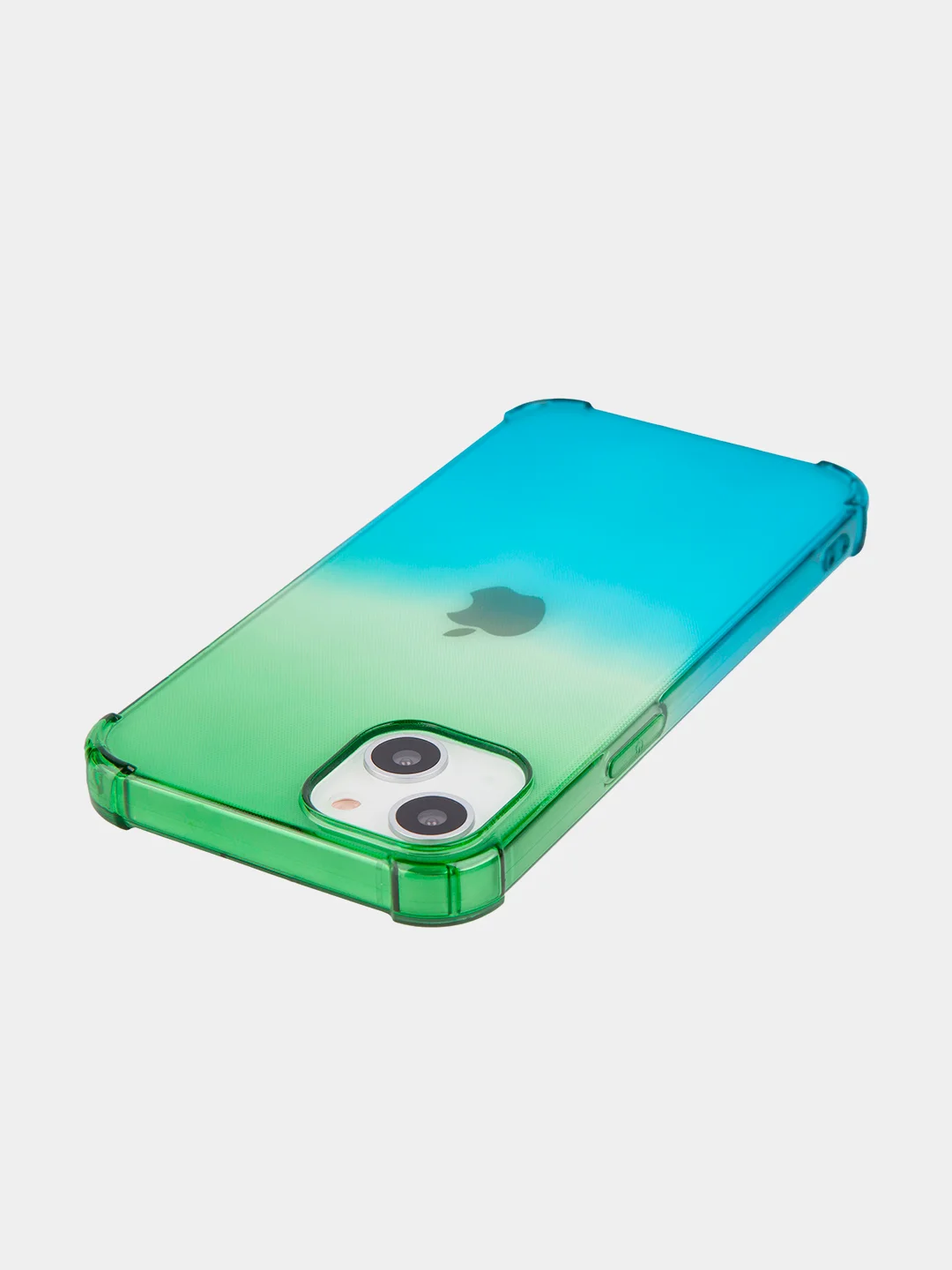 Зеленый противоударный чехол BROSCORP для Apple iPhone 13 силиконовый с усиленными углами
