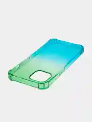 Зеленый противоударный чехол BROSCORP для Apple iPhone 13 силиконовый с усиленными углами