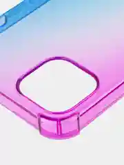 Фиолетовый противоударный чехол BROSCORP для Apple iPhone 13 силиконовый с усиленными углами