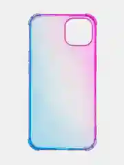 Фиолетовый противоударный чехол BROSCORP для Apple iPhone 13 силиконовый с усиленными углами