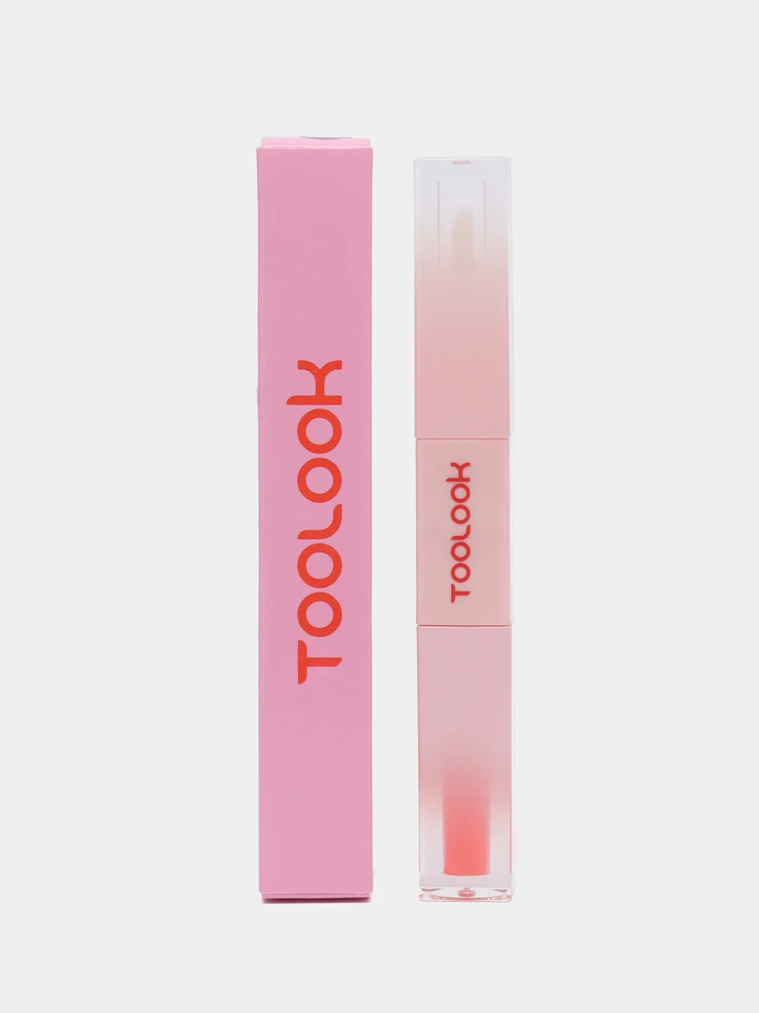 Кораллово-розовый тинт с блеском-бальзамом для губ TooLook