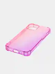 Розовый противоударный чехол BROSCORP для Apple iPhone 13 mini силиконовый с усиленными углами