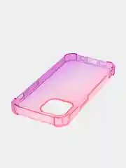 Розовый противоударный чехол BROSCORP для Apple iPhone 13 mini силиконовый с усиленными углами