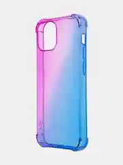 Фиолетовый противоударный чехол BROSCORP для Apple iPhone 13 mini силиконовый с усиленными углами