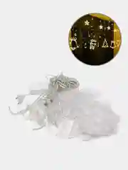 Гирлянда новогодняя, навесная, 3.5 м, теплый свет