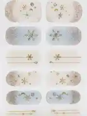 Голубой лаковые полоски