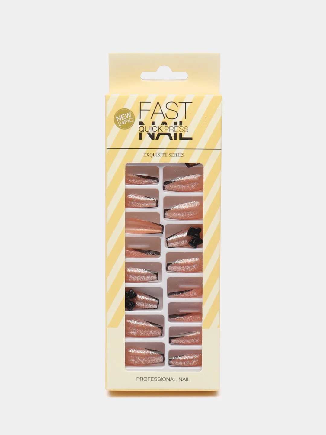 Бежевый накладные ногти