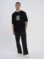 Черный футболка ТВОЕ хлопковая с принтом