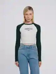 Лонгслив ТВОЕ короткий с надписью creative