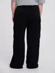 Черный брюки ТВОЕ широкие карго plus size с боковыми карманами