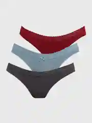 Разноцветный комплект трусов-слипов ТВОЕ хлопковых кружевных 3 шт