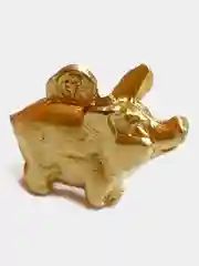 Кошельковый сувенир Свинюшка с монеткой, цвет золотой