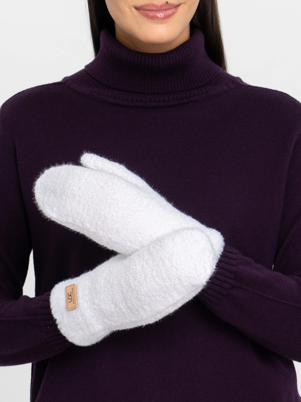 Варежки женские зимние теплые, вязаные, с подкладом, HENU FASHION UGC