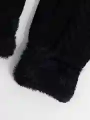 Белый варежки женские зимние, теплые, вязанные, однотонные