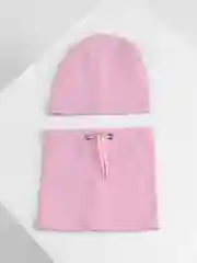 Розовый шапка и снуд для мальчика