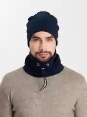 Синий шапка и снуд для мальчика