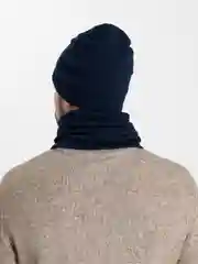 Синий шапка и снуд для мальчика