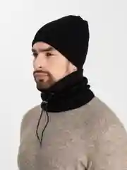 Хаки шапка и снуд для мальчика