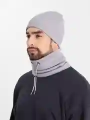 Серый шапка и снуд для мальчика