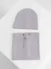 Серый шапка и снуд для мальчика