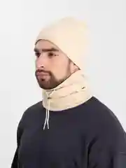 Бежевый шапка и снуд для мальчика