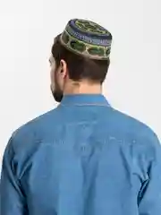 Зелёный хаки тюбетейка мужская