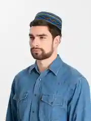Оливковый тюбетейка мужская