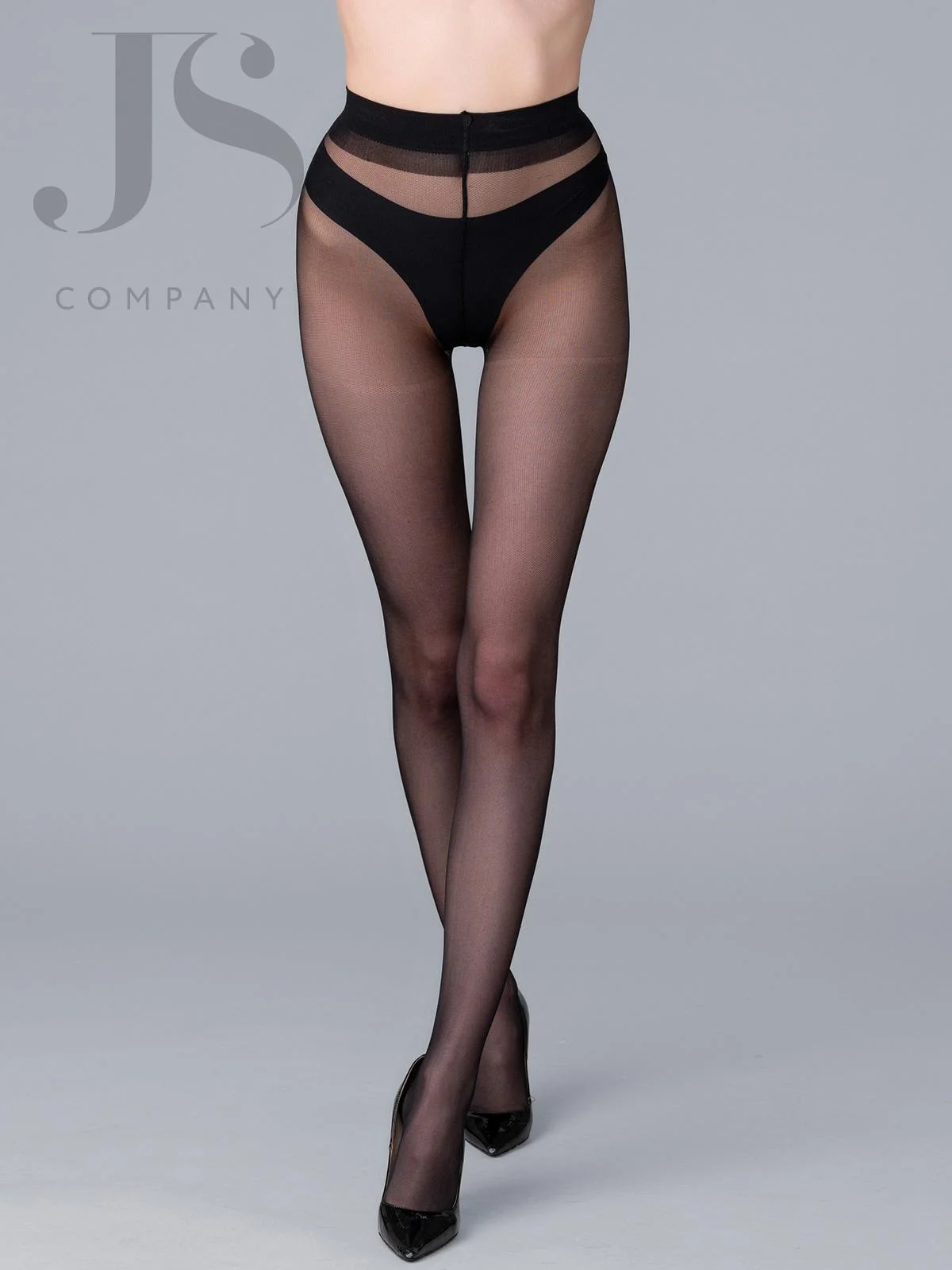 Черный колготки женские Giulia Microtulle 02