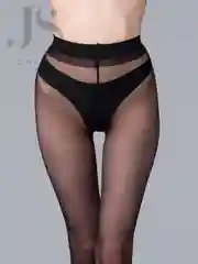 Черный колготки женские Giulia Microtulle 02