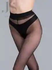 Черный колготки женские Giulia Microtulle 02