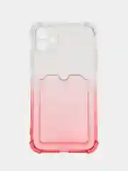 Алый чехол цветной для iPhone 7/8 Plus, SE2020, 11/12/13/14, Plus, Pro Max, с карманом для карт
