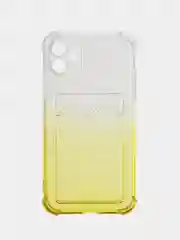 Лимонный чехол цветной для iPhone 7/8 Plus, SE2020, 11/12/13/14, Plus, Pro Max, с карманом для карт