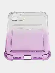 Пурпурный чехол цветной для iPhone 7/8 Plus, SE2020, 11/12/13/14, Plus, Pro Max, с карманом для карт