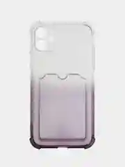 Черный чехол цветной для iPhone 7/8 Plus, SE2020, 11/12/13/14, Plus, Pro Max, с карманом для карт