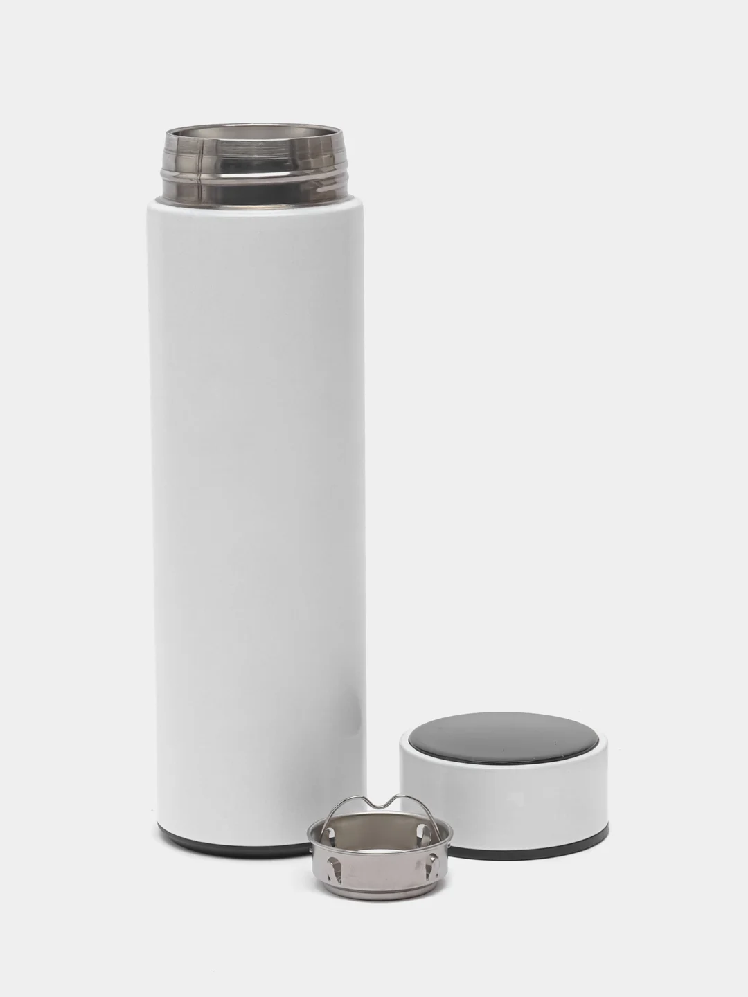 Белый умный термос с сенсорным экраном из нержавеющей стали, 500 мл, "Smart Cup"