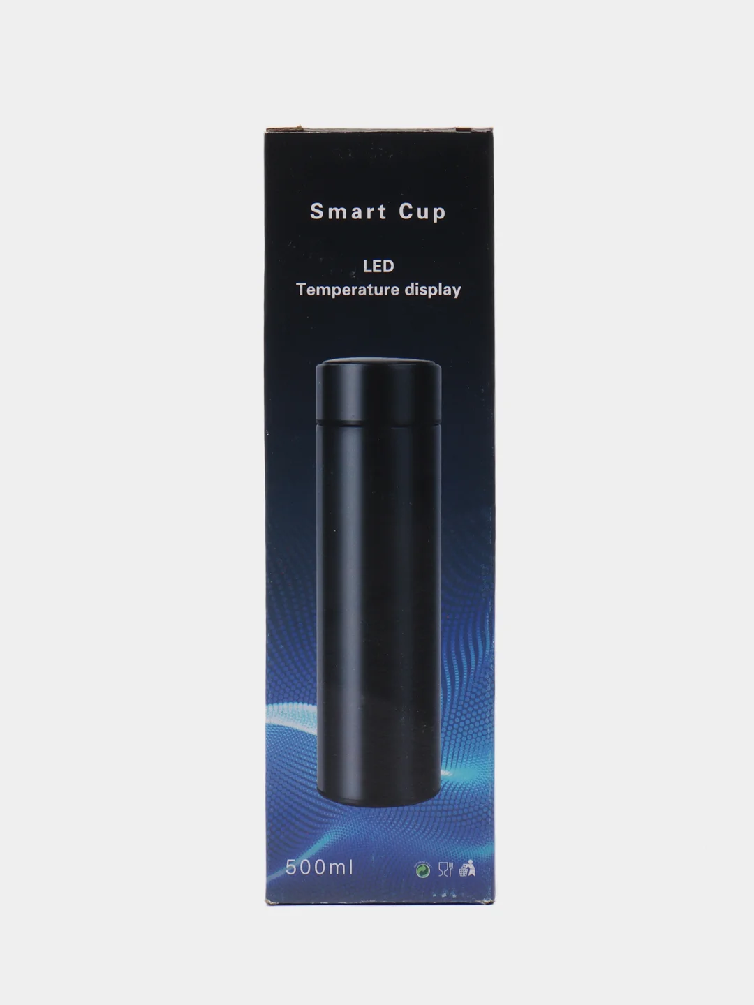 Белый умный термос с сенсорным экраном из нержавеющей стали, 500 мл, "Smart Cup"