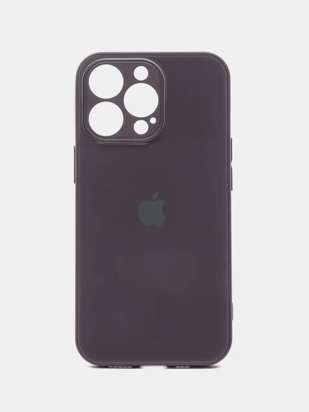 Индиго силиконовый чехол на iPhone 13, 13 Pro, 13 Pro Max, со стеклянной панелью
