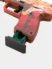 Алый резинкострел пистолет Five-Seven (FN) из кс го / cs go Утренний Вой, дерево