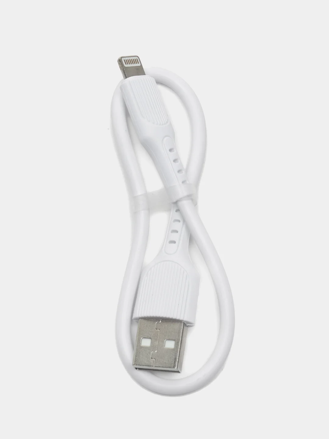 Белый кабель USB micro, Lightning, 25 см, 2,4А с быстрой зарядкой, EC-085M Earldom
