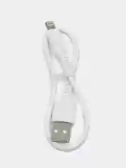 Белый кабель USB micro, Lightning, 25 см, 2,4А с быстрой зарядкой, EC-085M Earldom