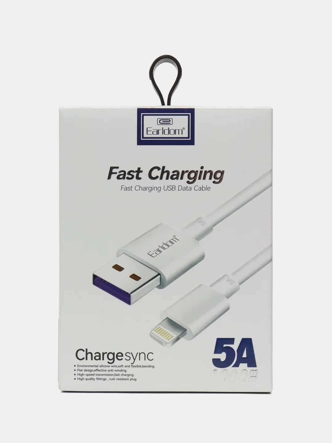 Кабель USB micro, Lightning, Type-C, 1 м, 5А с быстрой зарядкой, EC-080 Earldom