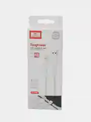 Белый кабель USB-micro, Lightning, 100 см, 2,4А, с быстрой зарядкой, EC-095 Earldom