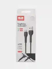 Белый кабель USB-micro, Lightning, 100 см, 2,4А, с быстрой зарядкой, EC-095 Earldom