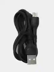 Черный кабель USB-micro, Lightning, 100 см, 2,4А, с быстрой зарядкой, EC-095 Earldom