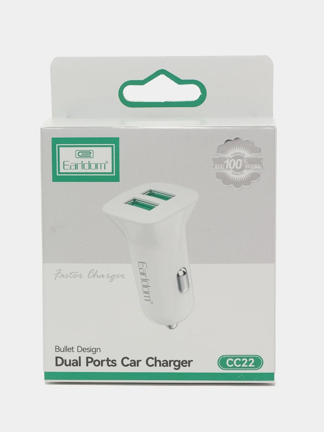 Автомобильное зарядное устройство 2 USB Earldom ES-CC22 2400mA, автомобильный зарядник