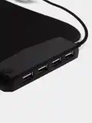 Черный коврики для мыши, двух видов, с USB разветвителем, с беспроводной зарядкой